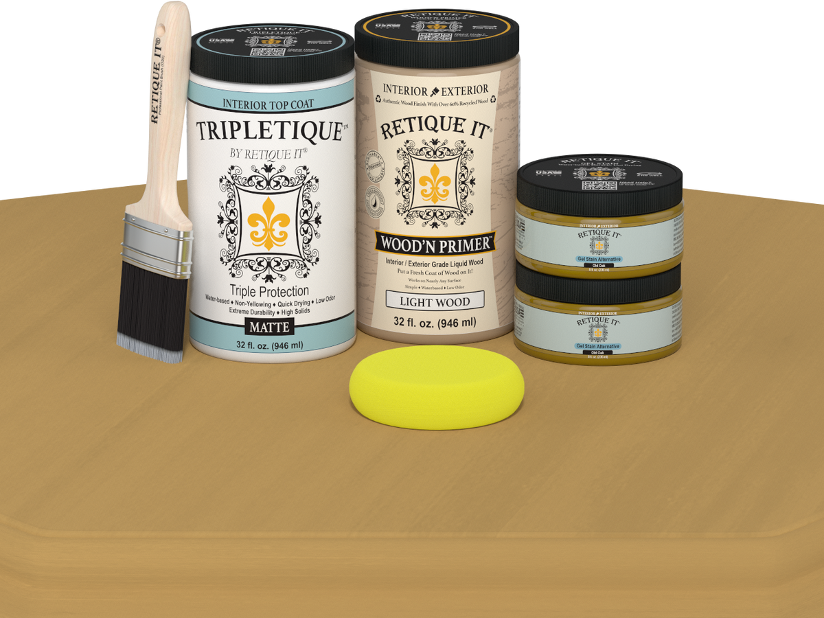 Multi-purpose Smooth Finish Kit (Large) - Old Oak - Interior Top Coat