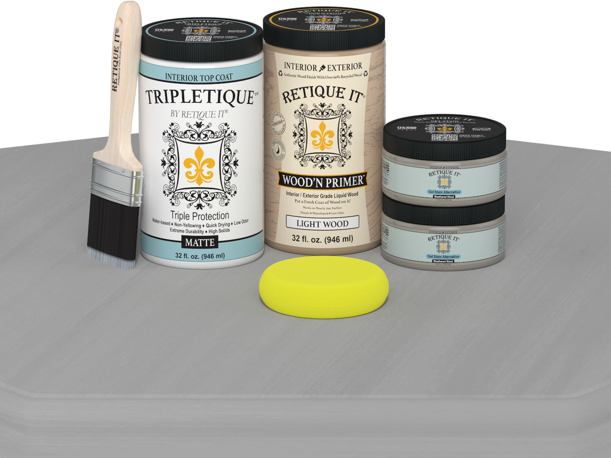 Multi-purpose Smooth Finish Kit (Large) - Weathered Wood - Exterior Top Coat