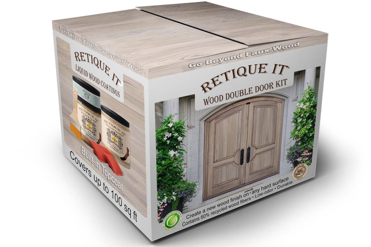 Wood'n Finish Front Door Kit (Double) - French Oak